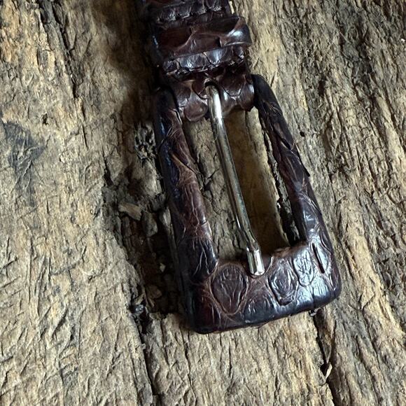 Claudio Orciani Beautiful Brown Real Python Snake Belt Made In Italy 80-37”Mint. - Picture 2 of 11